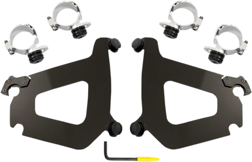 Memphis Shades - Memphis Shades Trigger-Lock Mount Kit for Bullet Fairing - Black - MEB2010