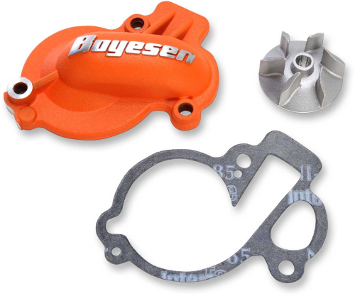 Boyesen - Boyesen Supercooler Water Pump Cover and Impeller Kit - Orange - WPK-45AO