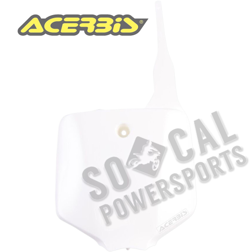 Acerbis - Acerbis Front Number Plate - White - 2070920002