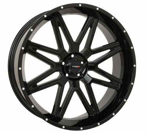 System 3 - System 3 ST-7 Wheel - 24x9 - 5+4 - 5/4.5 - Gloss Black - 24S3-7155
