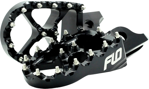 Flo Motorsports - Flo Motorsports Pro Series Footpegs - Black - FPEG-795-4BLK