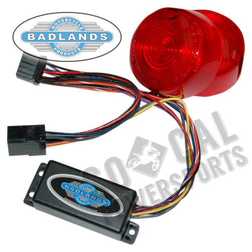 Badlands M/C Products - Badlands M/C Products Plug-In Illuminator with Red Lens - ILL-03-RL-B
