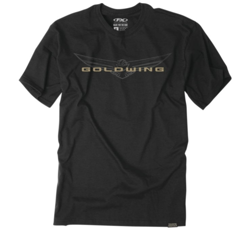 Factory Effex - Factory Effex Gold Wing Sketched T-Shirt - 25-87812 - Black - Medium