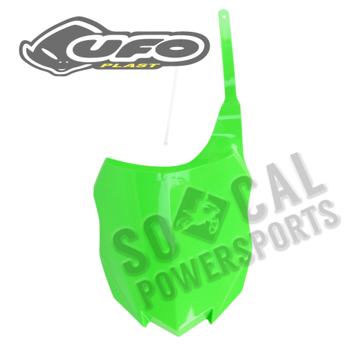 UFO Plastics - UFO Plastics Front Number Plate - KX Green - KA04724-026