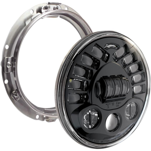 J.W. Speaker - J.W. Speaker 7in. 8790 LED Adaptive 2 Headlight with Mounting Ring - Black - 0555051