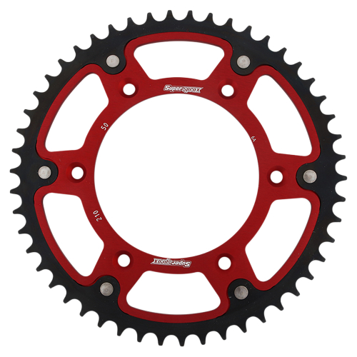 Supersprox - Supersprox Stealth Rear Sprocket - 50T - RST-210-50-RED