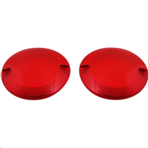 Custom Dynamics - Custom Dynamics Probeam Flat Turn Signal Lenses - Red - PB-F-LENS-RED