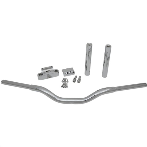 LA Choppers - LA Choppers 1-1/4in. Kage Fighter Straight Heights T-Bar - 10in. Rise - Chrome - LA-7335-10