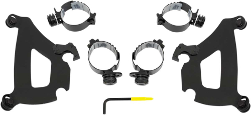 Memphis Shades - Memphis Shades Trigger-Lock Mount Kit for Bullet Fairing - Black - MEB1991