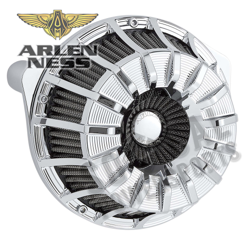 Arlen Ness - Arlen Ness Inverted Series Air Cleaner Kit - 15-Spoke - Chrome - 18-992