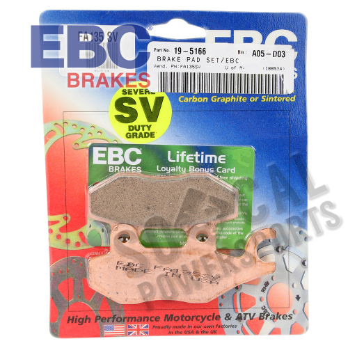 EBC - EBC SV Series Severe Duty Brake Pads - FA135SV
