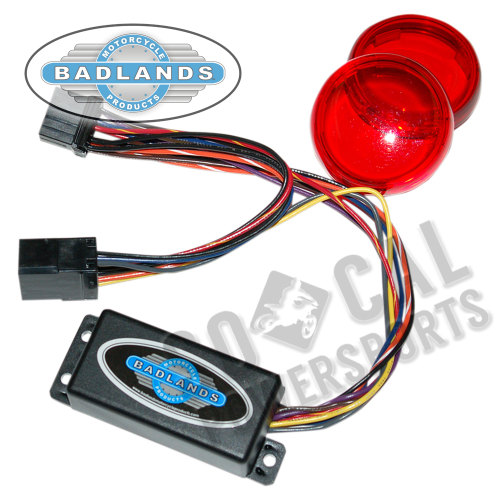 Badlands M/C Products - Badlands M/C Products Plug-In Illuminator with Red Lens - ILL-03-RL-C