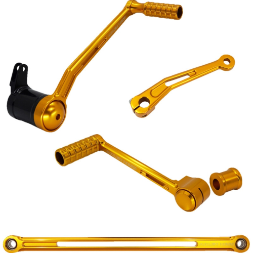 Arlen Ness - Arlen Ness SpeedLiner Foot Control Kit - Solo - Gold - 420-104
