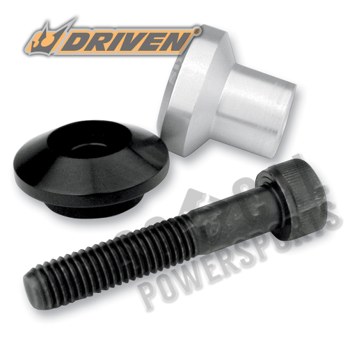 Driven Racing - Driven Racing 6mm Swingarm D Axis Spools - Black/Silver - DXS-6 SL