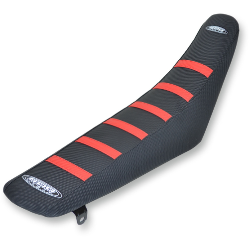 SDG - SDG 6-Rib Gripper Seat Covers - Black Cover/Black Sides w/red Ribs - 95947RK