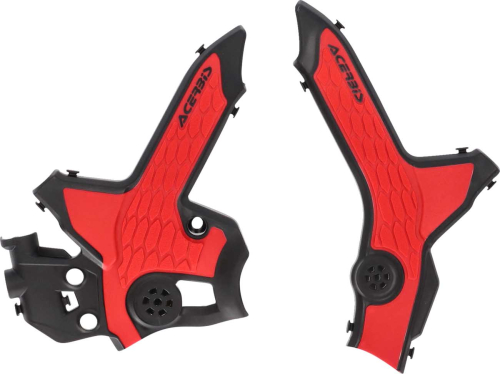 Acerbis - Acerbis X-Grip Frame Protectors - Black/Red - 2979621042