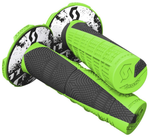Scott USA - Scott USA Deuce II MX/ATV Grips - Neon Green/Black - 219627-4376