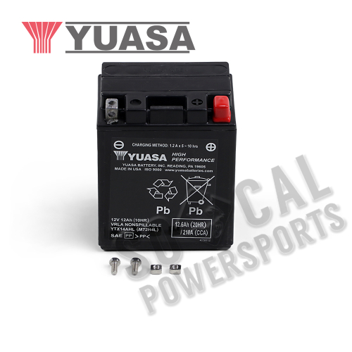 Yuasa - Yuasa Factory Activated Maintenance Free Battery - YTX14AHL - YUAM72H4L