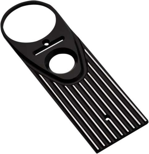 Joker Machine - Joker Machine Full Length-Style Finned King Dash Cover - Black Anodized/Silver - 04-20-2