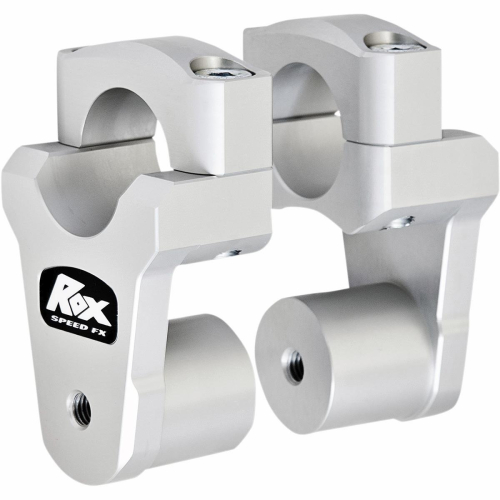 Rox Speed FX - Rox Speed FX 2in. Pivoting Risers for 1-1/4in. Handlebars - Silver - 1R-P13R-2125