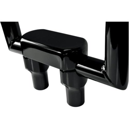 LA Choppers - LA Choppers Hefty Handlebar Riser/Top Clamp Kit - 3in. Tall - Black - LA-7446-03B