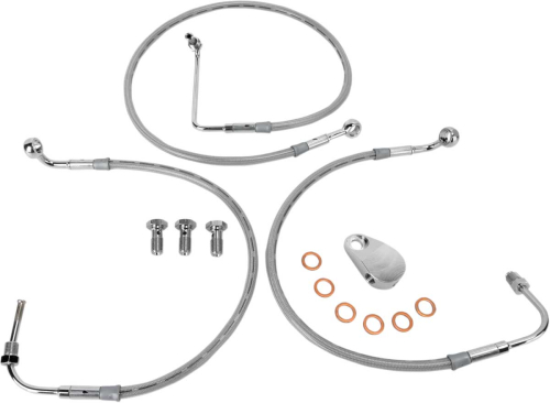 Goodridge - Goodridge Front OEM-Style DOT/TUV Brake Line Kit - +6in. Length - HD9241-A+6