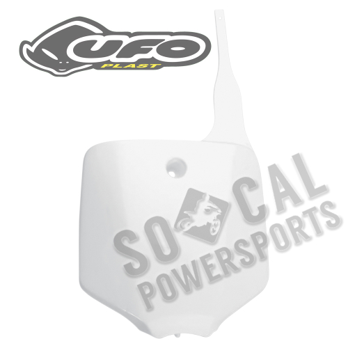 UFO Plastics - UFO Plastics Front Number Plate - White - KA03732047