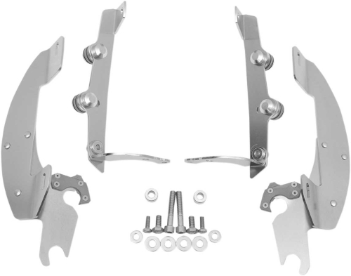 Memphis Shades - Memphis Shades Trigger-Lock Mount Kit for Batwing Fairing - Polished - MEK1908