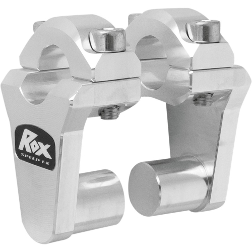 Rox Speed FX - Rox Speed FX 2in. Pivoting Risers for 7/8in. Handlebars - Natural Aluminum - 1R-P2SSN