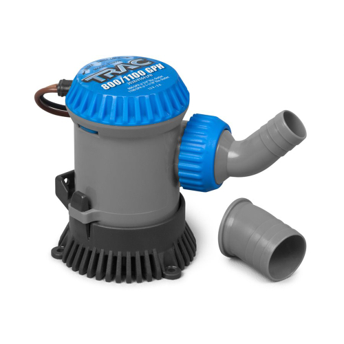 TRAC Outdoors - TRAC Bilge Pump - 800/100GPH - 3/4" &amp; 1-1/8" Outlets