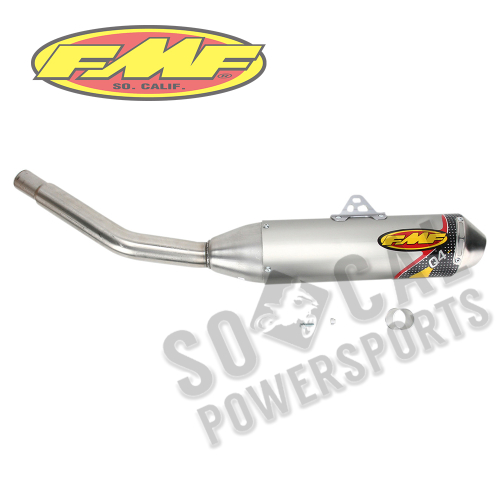 FMF Racing - FMF Racing Q4 Spark Arrestor Slip-On - Stainless Midpipe - 044195