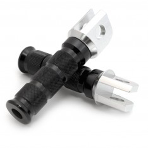 Emgo - Emgo Slash-Cut Style Footpegs - Rider - Black - 50-11235A