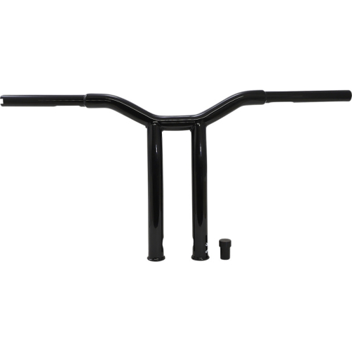 Burly Brand - Burly Brand 1-1/4in. Dominator Handlebar - Black Powdercoat - Raked - 12in. End  Rise - B12-6052B
