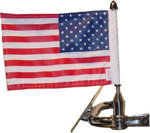Pro Pad - Pro Pad Sport Rack Square Mount With 6in.x9in. USA Flag - RFM-SQ