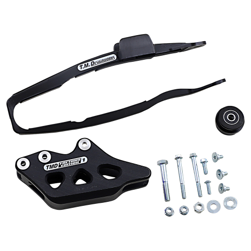 T.M. Designworks - T.M. Designworks Dirt Cross Multi-Purpose Chain Slide-N-Guide Kit FE1 Guide - Black - YCP-OR4-BK