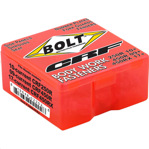 Bolt MC Hardware - Bolt MC Hardware Full Plastic Fastener Kit - HON-PFK2
