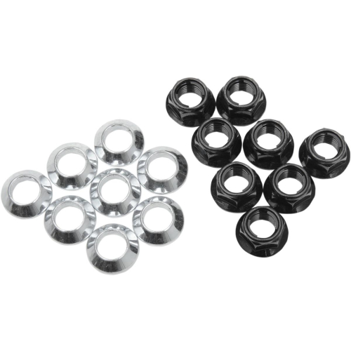 Bolt MC Hardware - Bolt MC Hardware Lug Locks - Black - 2005-LUG.B