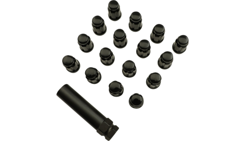 Moose Utility - Moose Utility Lug Nut - Splined - 12 mm x 1.50 - Black - 16pk. - SPMO3807BL4