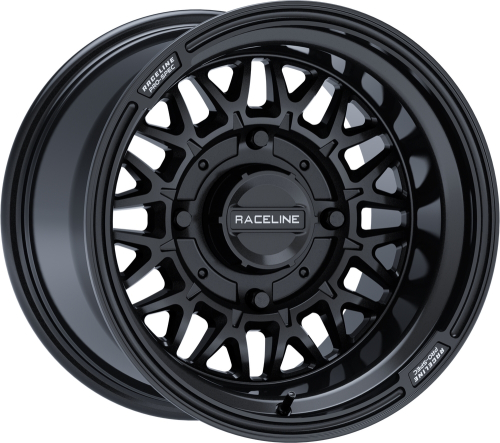 Raceline - Raceline A13 Omega Beadlock Wheel - 14x7 - 5+5 - 4/137 - Gloss Black - A13GB-51037-00