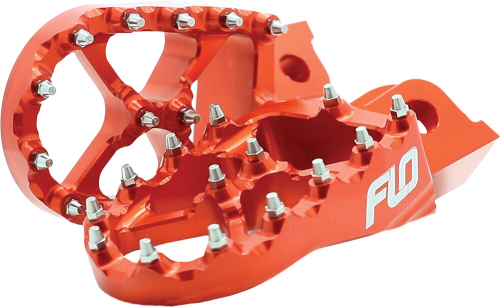 Flo Motorsports - Flo Motorsports Pro Series Footpegs - Orange - FPEG-795-4ORG