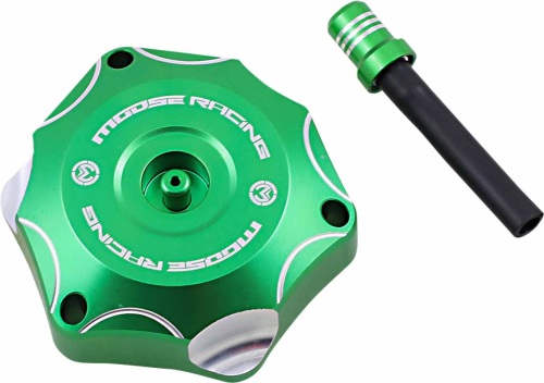 Moose Racing - Moose Racing Colored Gas Caps - Aluminum - Green - T03-2116GN