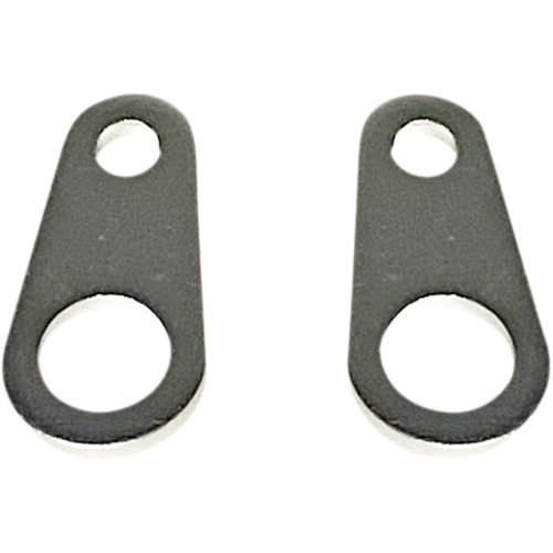 Custom Dynamics - Custom Dynamics Micro Bullet Turn Signal Mounting Straight Brackets - Silver - CD-MICRO-S