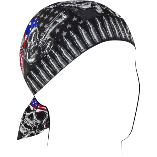 Zan Headgear - Zan Headgear Flydanna Headwrap - Z711 - Black - OSFM
