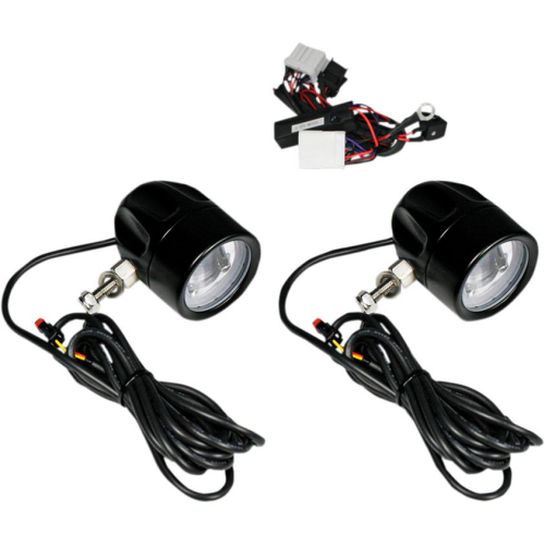 Custom Dynamics - Custom Dynamics LED Halo Fog Lights - Black - PB-FOG-HD-B
