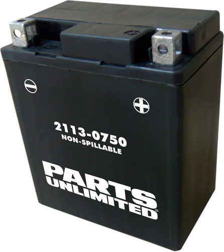 Parts Unlimited - Parts Unlimited AGM Factory Activated Maintenance-Free Battery - 2113-0750