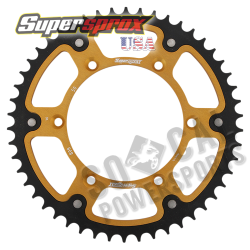 Supersprox - Supersprox Stealth Rear Sprocket - 50T - RST-808-50-GLD