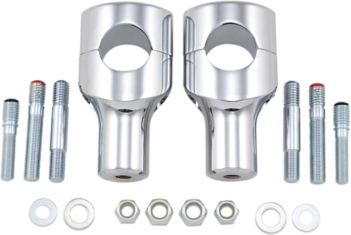 Drag Specialties - Drag Specialties 1-1/2in. Big Buffalo Riser - 3in. Tall - Chrome - 0602-0467