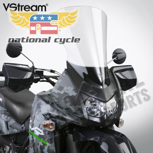 National Cycle - National Cycle VStream Windshield - 20.75in. - Poly/FMR/Clear - N20114