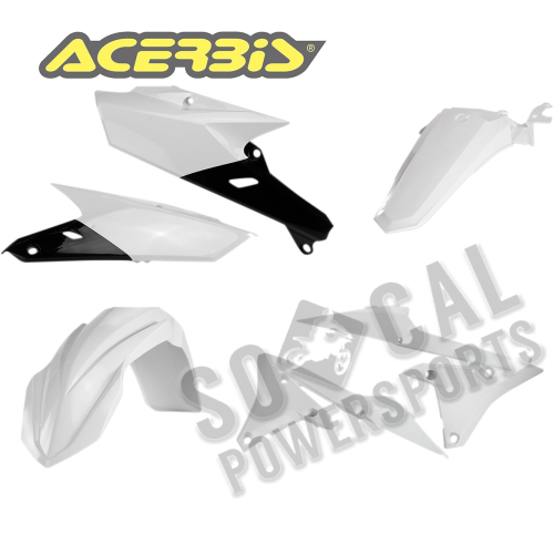 Acerbis - Acerbis Plastic Kit - White - 2449630002