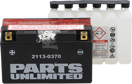 Parts Unlimited - Parts Unlimited AGM Maintenance-Free Battery - 2113-0370
